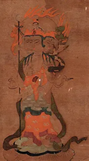 Many Headed Prints: Buddhist Deity Bonten, 19th century. Creator: Unknown