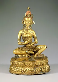 Mudra Prints: The Buddhist Goddess Nairatmya, 16th century. Creator: Unknown