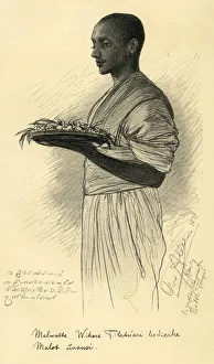 Buddhist Prints: Buddhist monk, Ceylon, 1898. Creator: Christian Wilhelm Allers