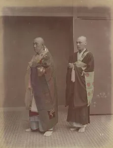 Shaved Prints: Buddhist Priests, 1870s-1890s. Creator: Kusakabe Kimbei