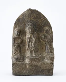 Tablet Prints: Buddhist tablet, Period of Division, Dated 536 CE. Creator: Unknown