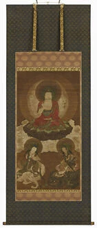 Manjusri Collection: Buddhist triad: Sakyamuni, Manjusri and Samantabhadra, Edo period