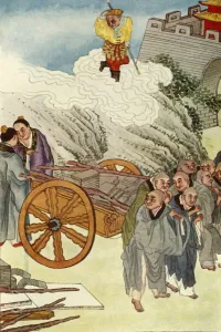 Building Materials Prints: Buddhists as Slaves in Slow-Carts Country, 1922. Creator: Unknown