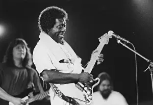 Cambridge Prints: Buddy Guy, Cambridge Folk Festival, 1994. Creator: Brian Foskett