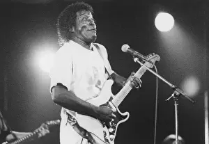 Cambridge Prints: Buddy Guy, Cambridge Folk Festival, 1994. Creator: Brian Foskett