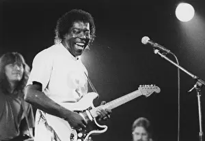 Cambridge Prints: Buddy Guy, Cambridge Folk Festival, 1994. Creator: Brian Foskett