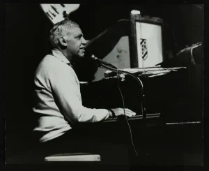 Rich Prints: Buddy Rich on piano on his last appearance at the Forum Theatre