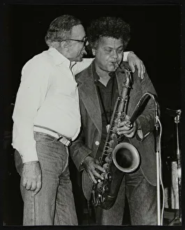 Marcus Prints: Buddy Rich and Steve Marcus at the Royal Festival Hall, London, June 1985. Artist