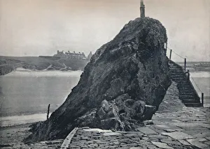 Celtic Sea Prints: Bude - The Chapel Rock, 1895