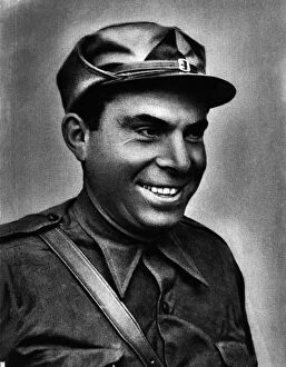Buenaventura Durruti (1896-1936), Spanish anarchist leader, reproduction of a photograph