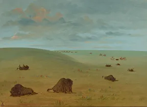 Sioux Gallery: After the Buffalo Chase - Sioux, 1861 / 1869. Creator: George Catlin
