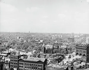 Skyscraper Prints: Buffalo, N.Y. from Prudential Building, between 1900 and 1906. Creator: Unknown