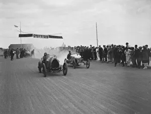 Racing Car Prints: Bugatti of Leon Cushman racing at the Southsea Speed Carnival, Hampshire. 1922. Artist