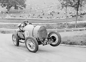 Corner Prints: Bugatti T13 Brescia in action, Prescott Hill Climb, Gloucestershire