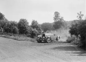 Chalfont St Peter Prints: Bugatti Type 49, Bugatti Owners Club Hill Climb, Chalfont St Peter, Buckinghamshire, 1935