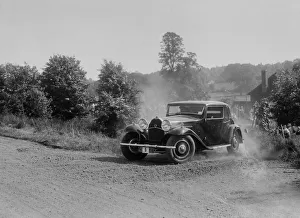 Chalfont St Peter Prints: Bugatti Type 49 coupe, Bugatti Owners Club Hill Climb