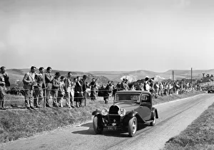 Lewes Prints: Bugatti Type 49 of CWP Hampton at the Bugatti Owners Club Lewes Speed Trials, Sussex, 1937