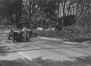 Bugatti Gallery: Bugattis of Jock Leith and Teddy Rayson racing at Donington Park, Leicestershire, 1935