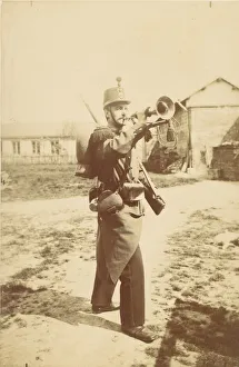 Bugle Prints: [Bugler], 1880s-90s. Creator: Unknown