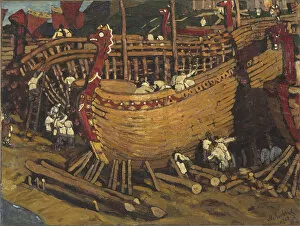 Nicholas Roerich Collection: Build the boats