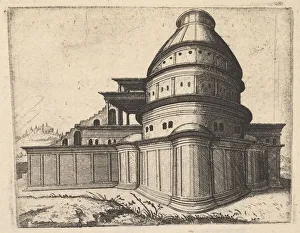 Lambert Prints: Building [Aerarii Publici Rome] from the series Ruinarum variarum fabricarum
