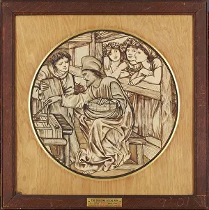 Burne Jones Edward Prints: The Building of the Ark, 1863. Creator: Sir Edward Coley Burne-Jones
