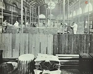 Window Frame Prints: Building class, School of Building, Brixton, London, 1911