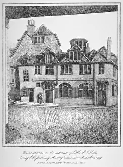 John Thomas Prints: Building at the entrance of Little St Helens, City of London, 1870