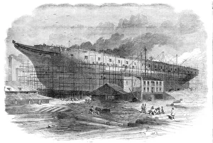Scaffolding Prints: Building the great steam-frigate Warrior at the Thames Ironworks
