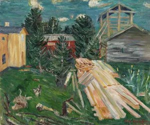 Construction Site Prints: Building a House, 1932. Creator: Eric Hallstrom