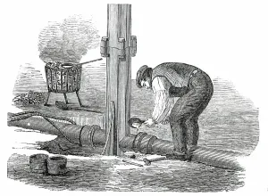 Lead Prints: The Building in Hyde Park, for the Great Exhibition of 1851 - Base of Column