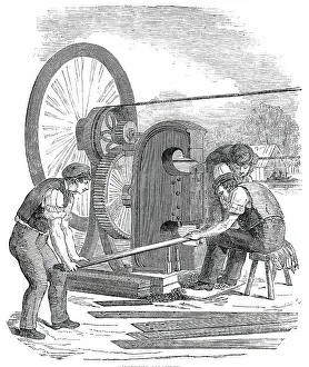 Automation Prints: The Building in Hyde Park, for the Great Exhibition of 1851 - Punching Machine