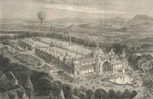 The Building For The International Industrial Exhibition at Edinburgh, 1886. Creator: Unknown