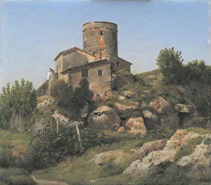 Eckersberg Cw Prints: A Building near Tor di Quinto outside Rome;A Building in the Roman Campagna
