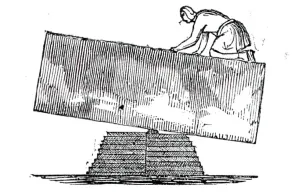 Building the Pyramids, 1844. Creator: Unknown