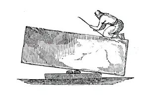 Building the Pyramids, 1844. Creator: Unknown