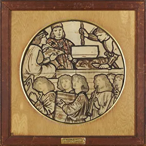 Burne Jones Edward Prints: The Building of the Temple, 1863. Creator: Sir Edward Coley Burne-Jones