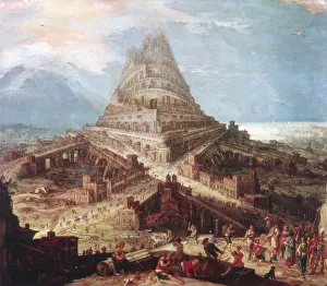 The Building of the Tower of Babel, 16th century. Artist: Workshop of Hendrik van Cleve III The Building of the Tower of Babel, 16th century. Artist: Workshop of Hendrik van Cleve III