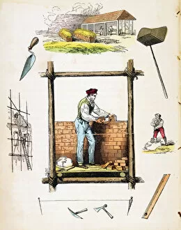 Building Materials Gallery: Building trade, c1845