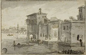 Lagoon Prints: Buildings Beside Lagoon, n.d