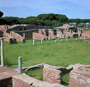 Buildings in Ostia, the main port of Rome, 2nd century