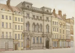 Fleet Street Prints: Buildings on the south side of Fleet Street