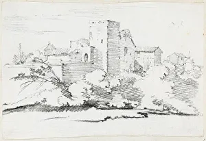 Vien Joseph Marie I Prints: Buildings behind the Vatican, 1744/1750. Creator: Joseph-Marie Vien the Elder