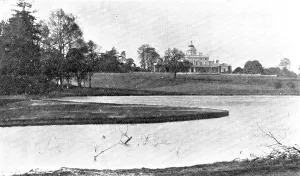 Golf Course Prints: Built by a grandson of the founder of Pennsylvania: the house of the new Stoke Poges golf club