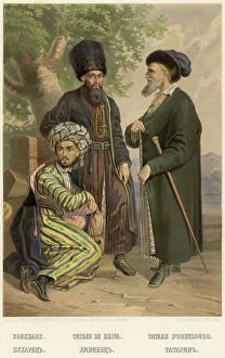 Turbans Collection: Bukharan. Kievan. Tatar, 1862. Creator: Karlis Huns