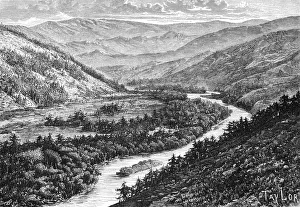 Images Dated 21st February 2008: The Bukhtarma valley in the Altay Mountains, 1895