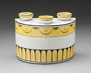 Bulb Pot with Cover (one of a pair), England, 18th / 19th century. Creator: Unknown