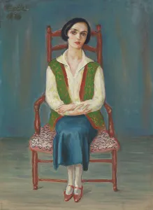 Bulgaria Prints: Bulgarian woman, 1925. Creator: Nils Dardel