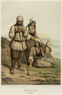 Chromolithograph Collection: Bulgarians, 1862. Creator: Karl Fiale