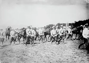 March Prints: Bulgarians on march, between c1910 and c1915. Creator: Bain News Service